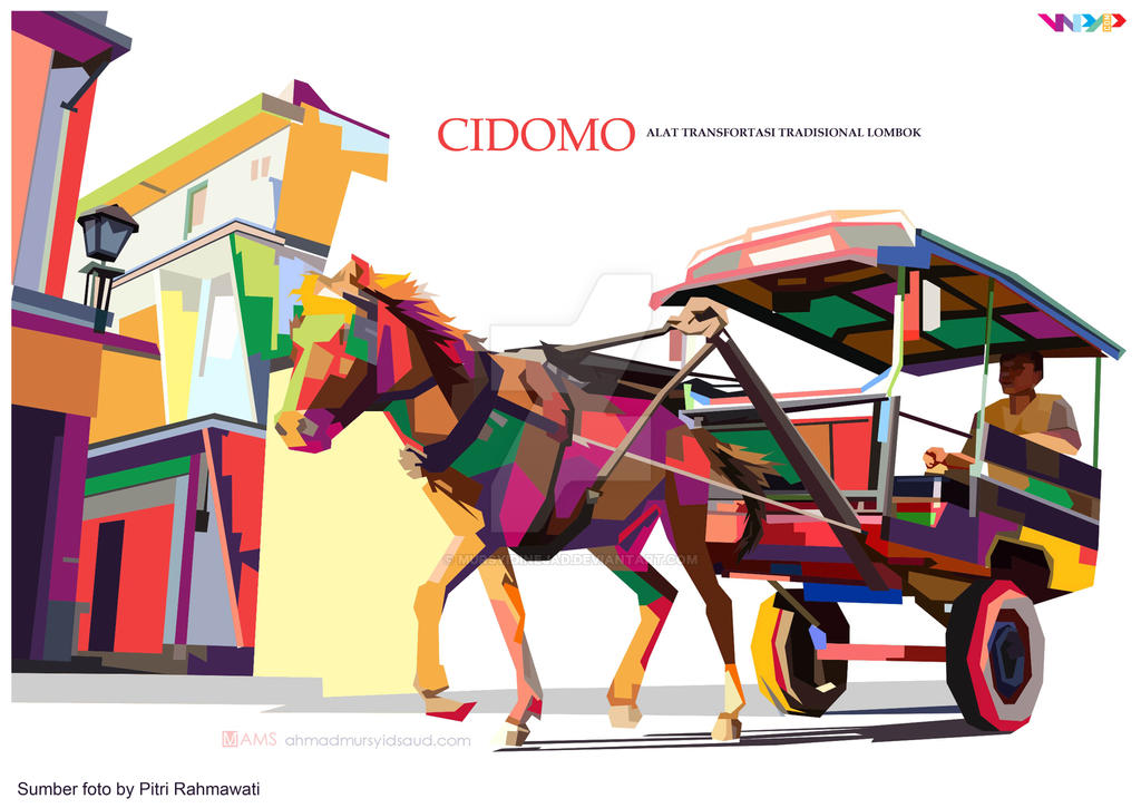 Cidomo Rides Sticker Cidomo in WPAP by Mursyidinejad on DeviantArt