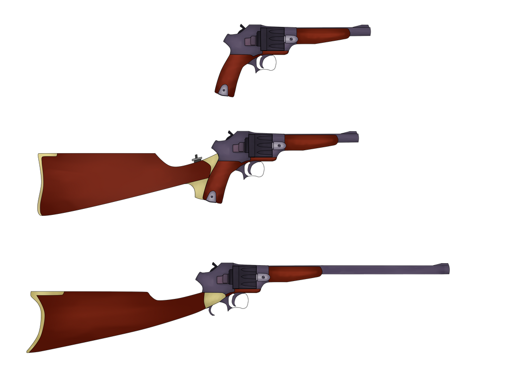 Revolving Pistols and Rifle