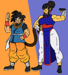 Goku and Chi chi