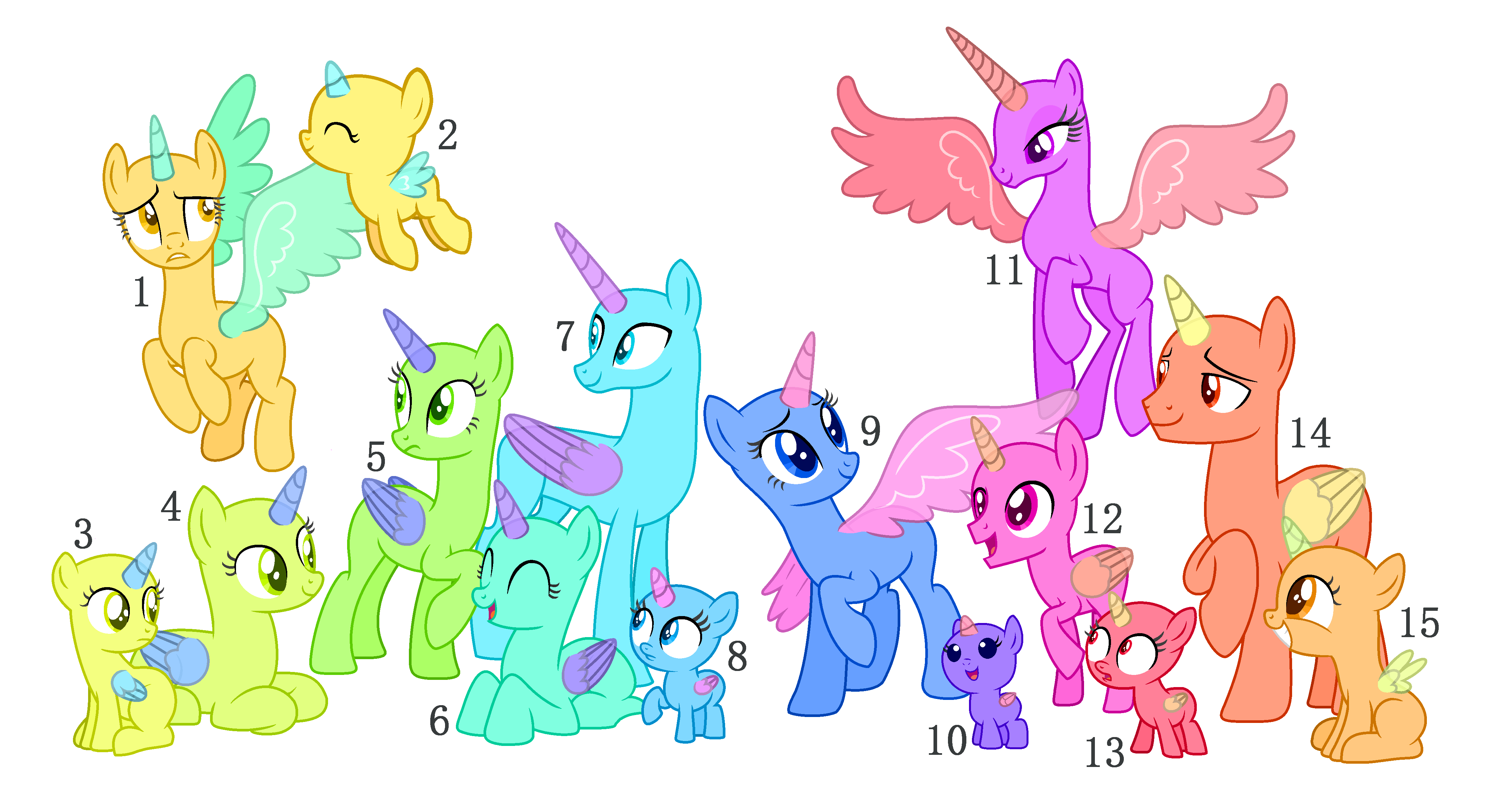 MLP Collab Base Set (Royalty ver.) by LavenderRain17 on DeviantArt