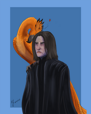 The Phoenix and his Wizard by The-Black-Panther