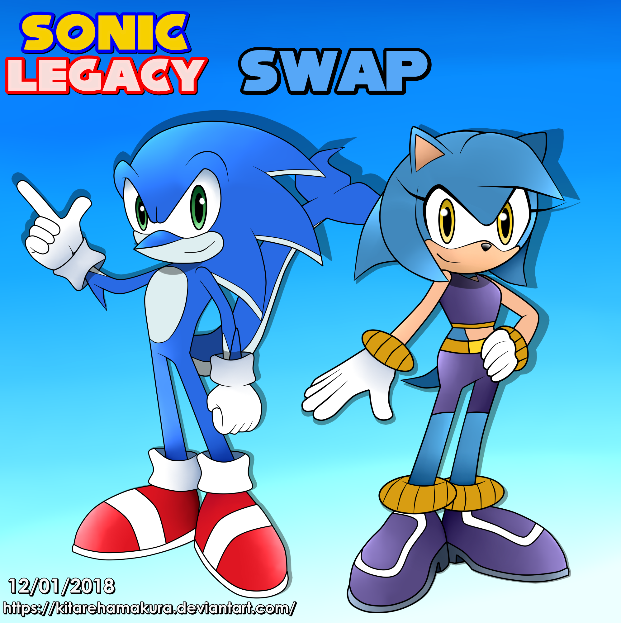 Sonic Legacy Swap AU (Sonic and Tempest)