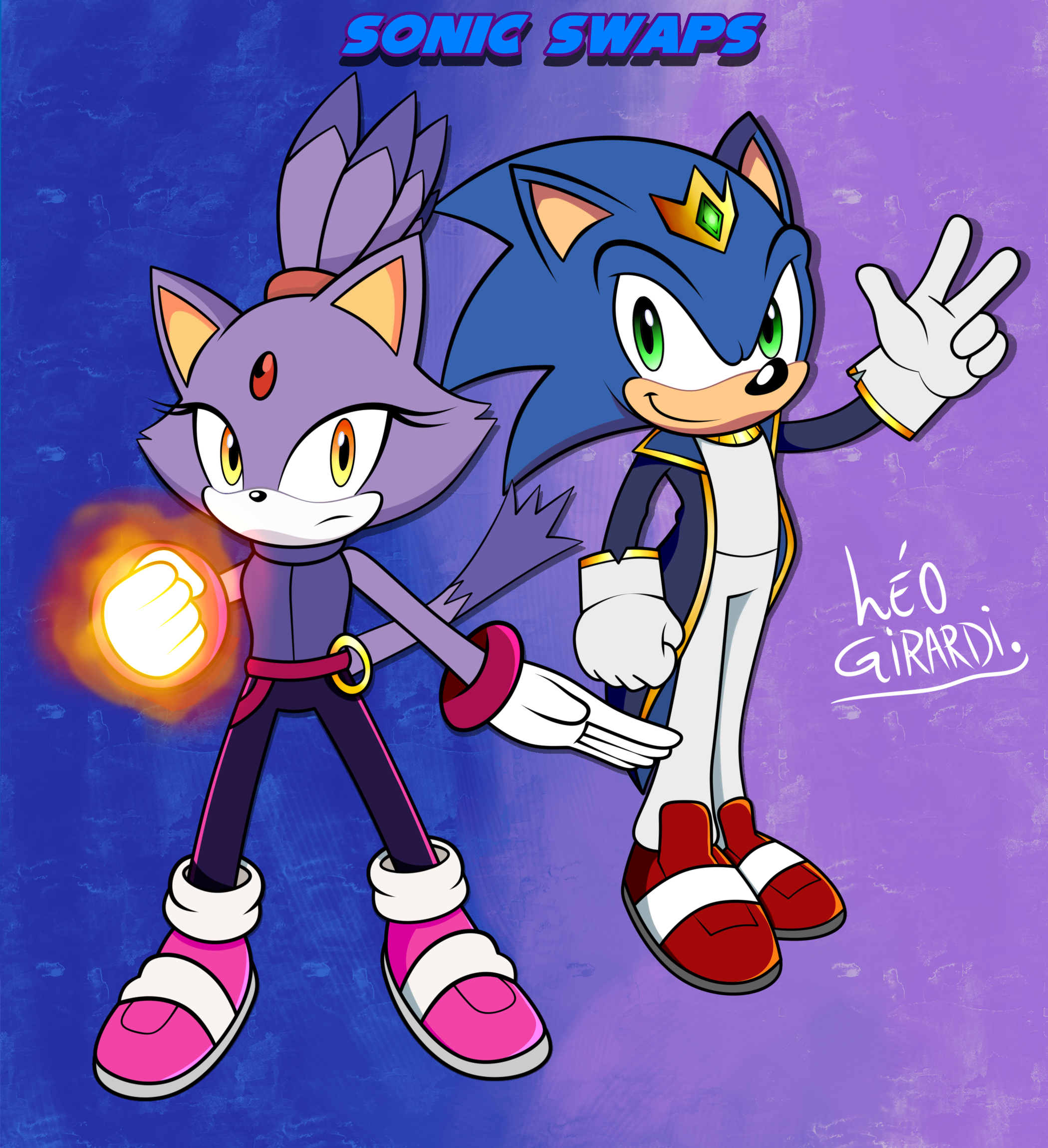 Sonic and Tails Colour Swap by Kamicciolo on DeviantArt