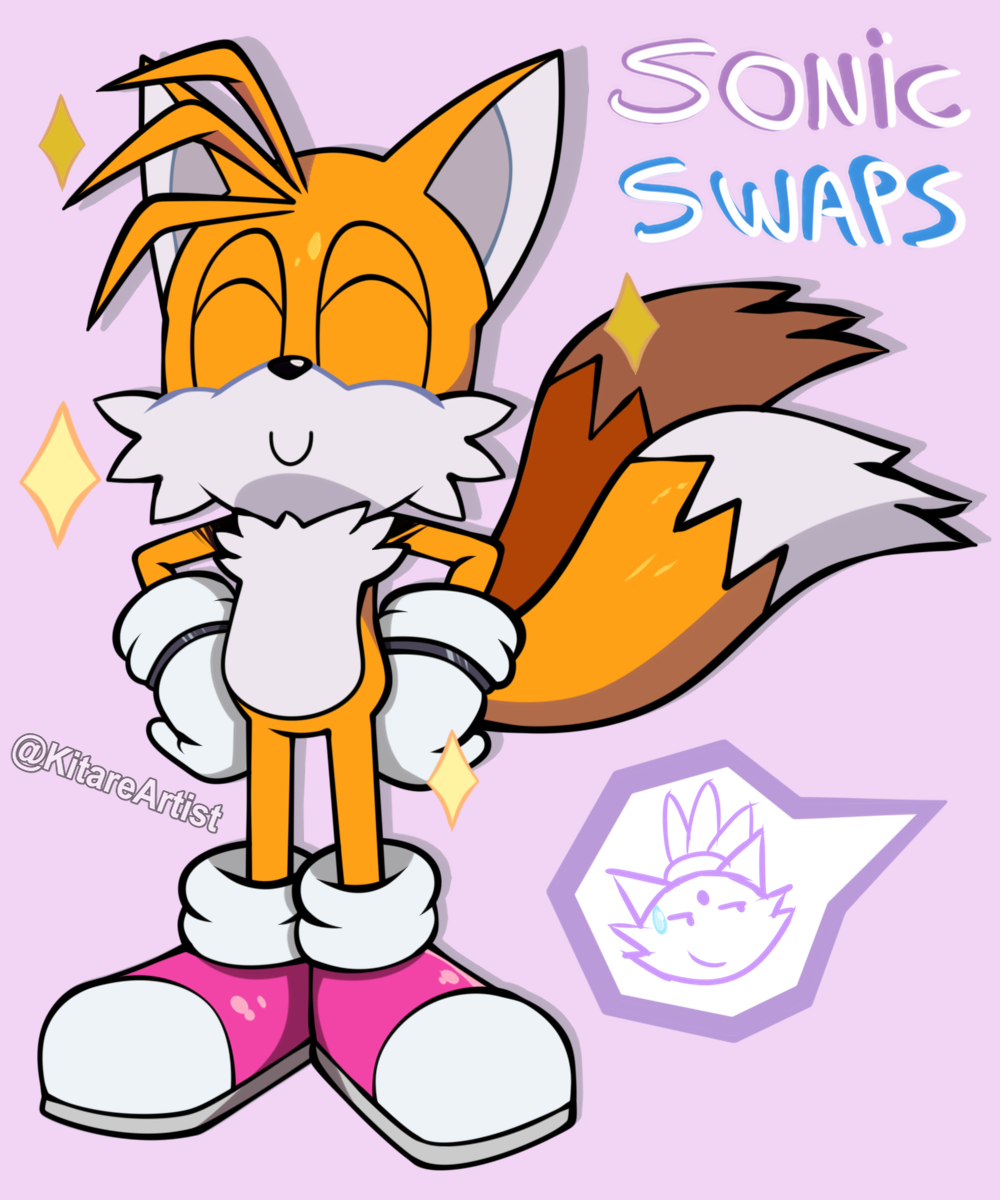 Tails pink shoes - Sonic Swaps AU