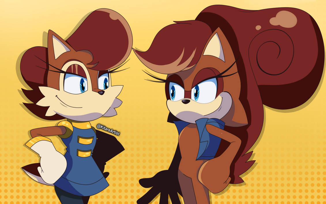 Archie Sally Renders IDW Sally and Archie Sally - SWAP CLOTHES by KitareHamakura on DeviantArt