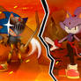 Sonic Swaps AU: Percival Sonic vs Blaze!