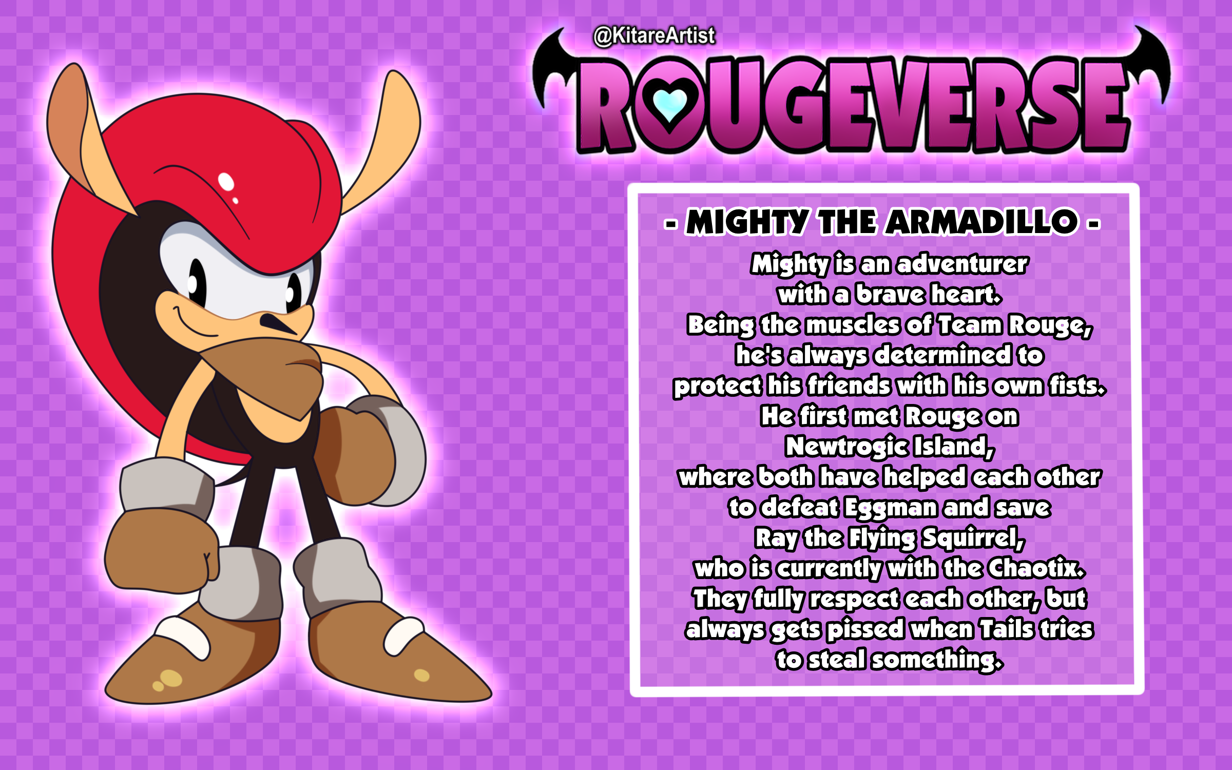 Classic Mighty the Armadillo - Rougeverse AU by KitareHamakura on DeviantArt