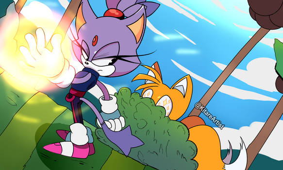 Tails meets Blaze (Sonic Swaps AU)