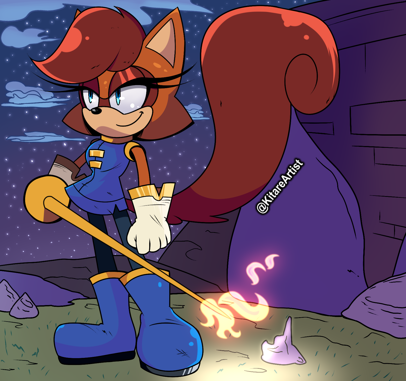My IDW Sally Acorn - Royal Guard Routine