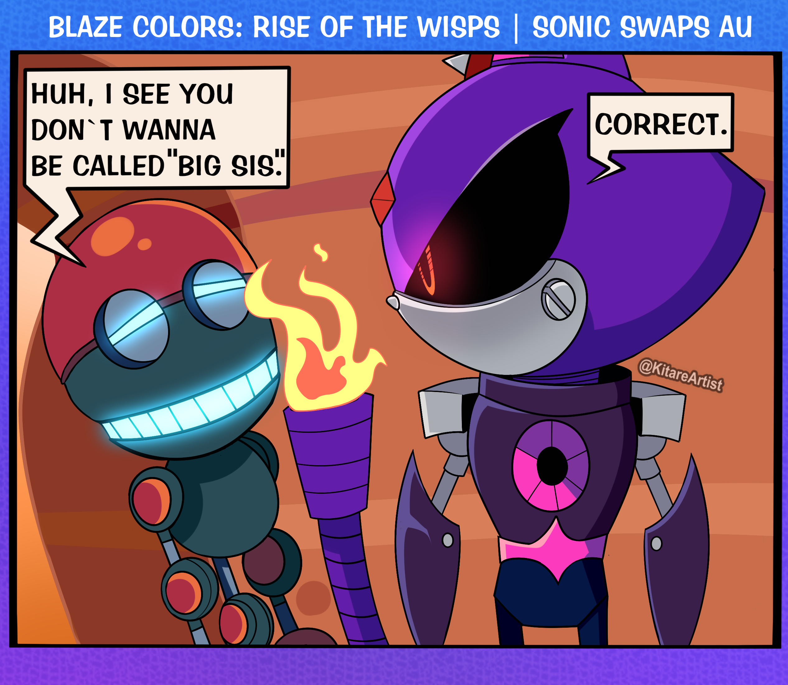 Metal Blaze and Orbot - Sonic Swaps AU