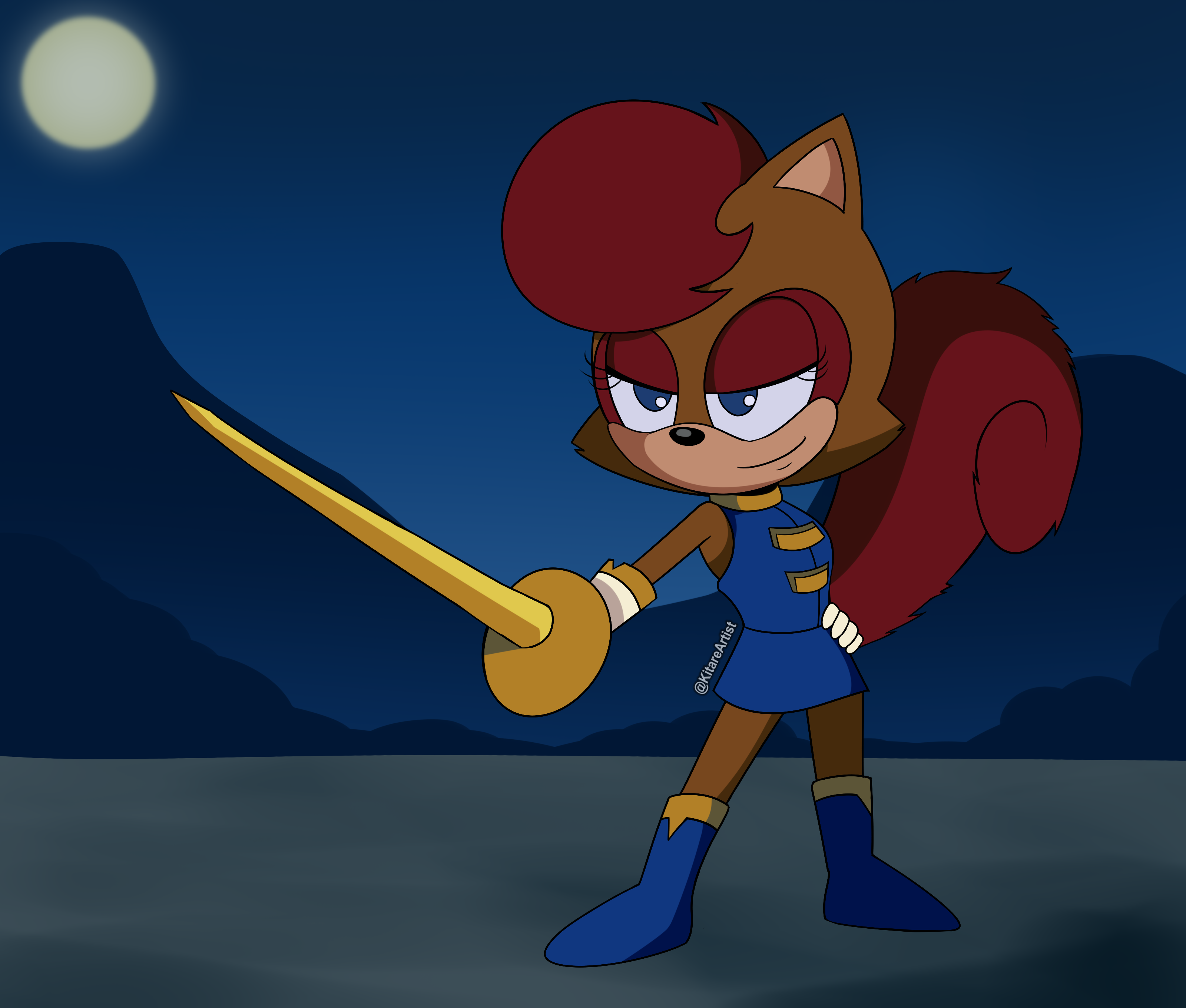 My IDW SALLY in the SatAM style