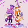 Classic Blaze and Miles (Sonic Swaps AU)