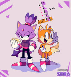 Classic Blaze and Miles (Sonic Swaps AU)