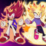 Super Blaze and Burning Sonic (Sonic Swaps AU)