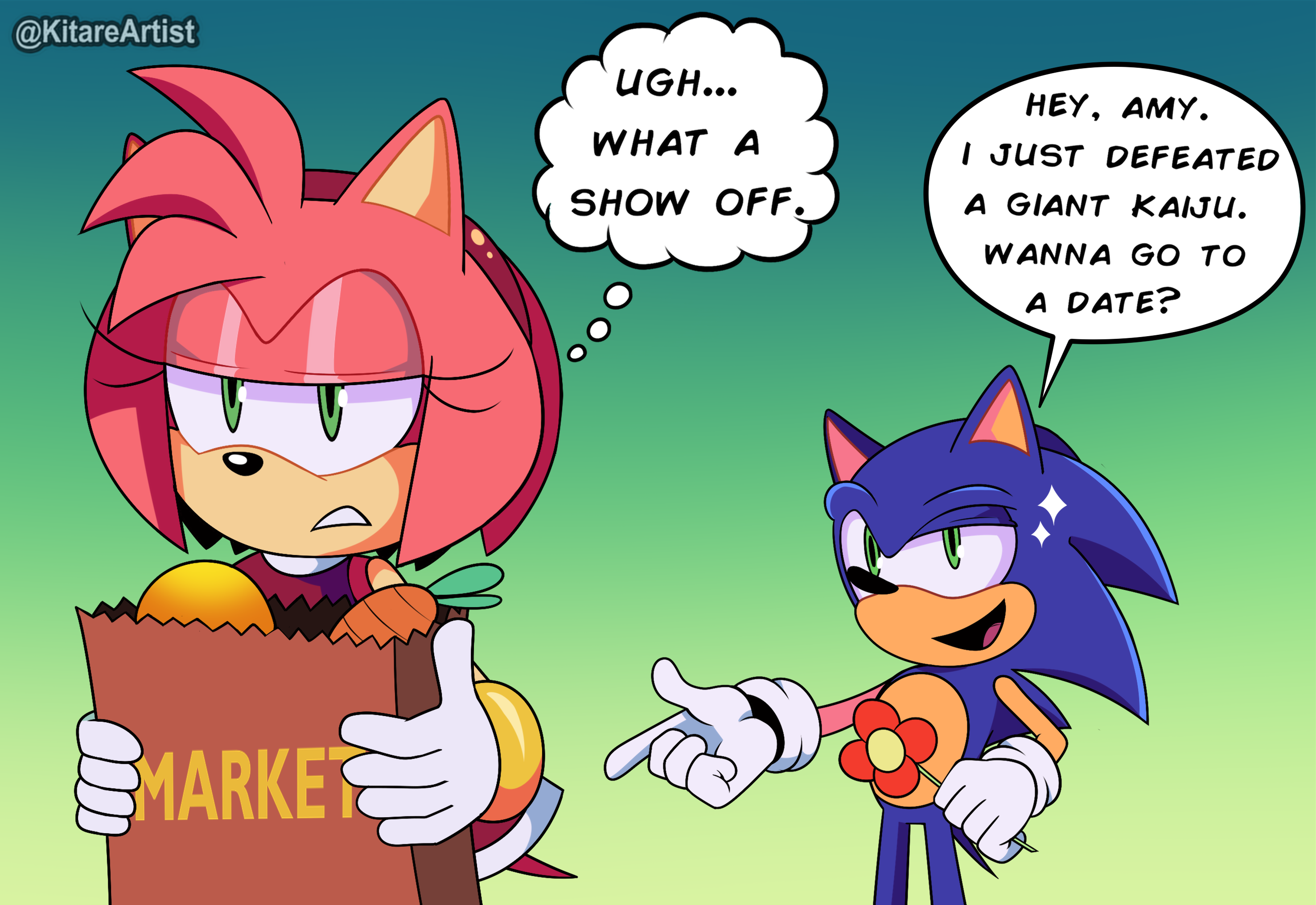 Classic Sonamy (Roseverse Edition) by KitareHamakura on DeviantArt