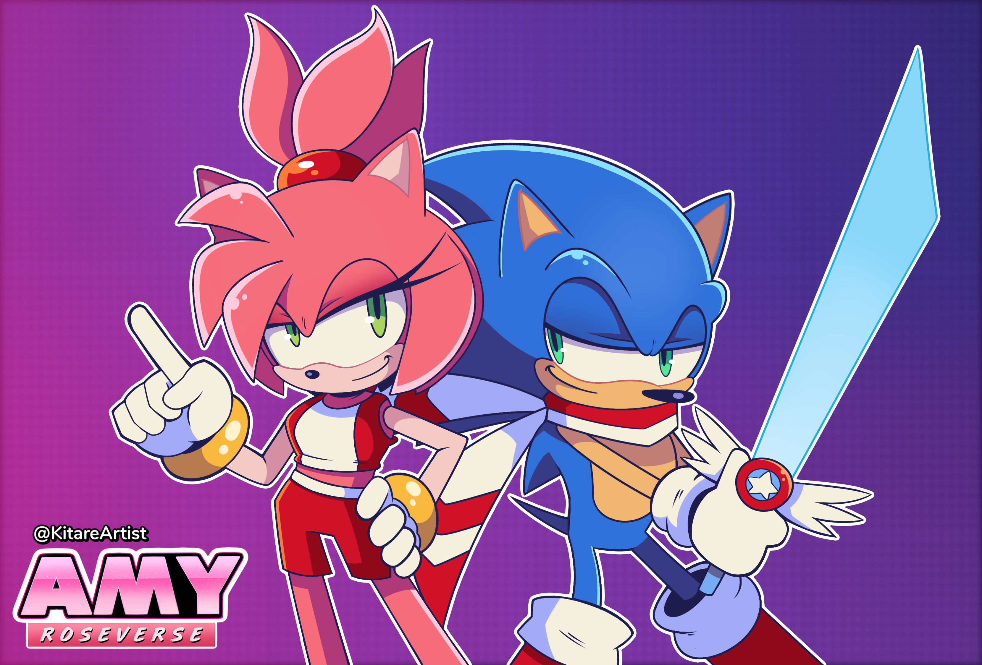 Classic Sonamy (Roseverse Edition) by KitareHamakura on DeviantArt