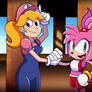 Peach and Amy at the Olympic Games