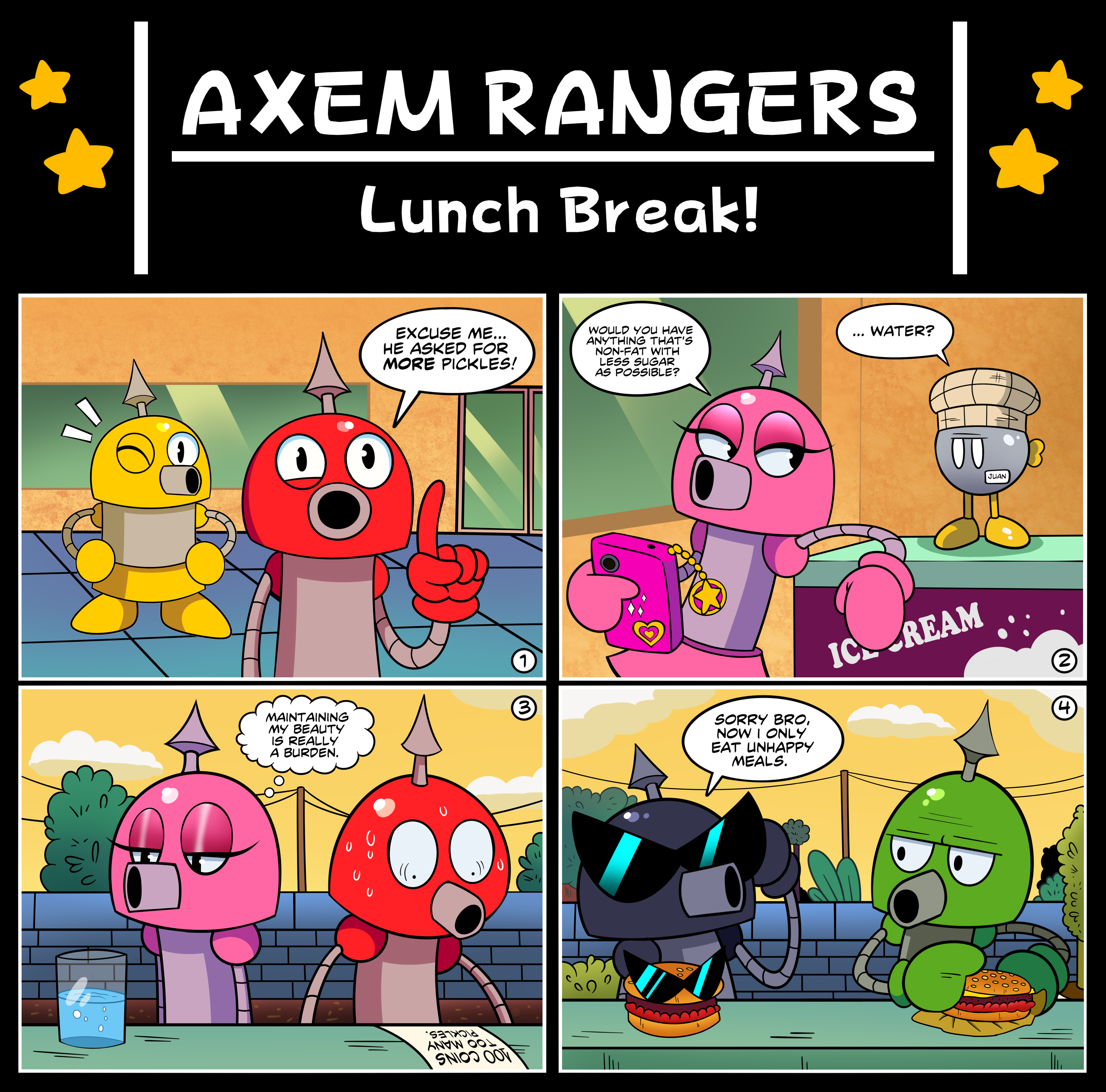 Axem Rangers Power Rangers Axem Rangers: Lunch Break! (Short Comic) by KitareHamakura on DeviantArt