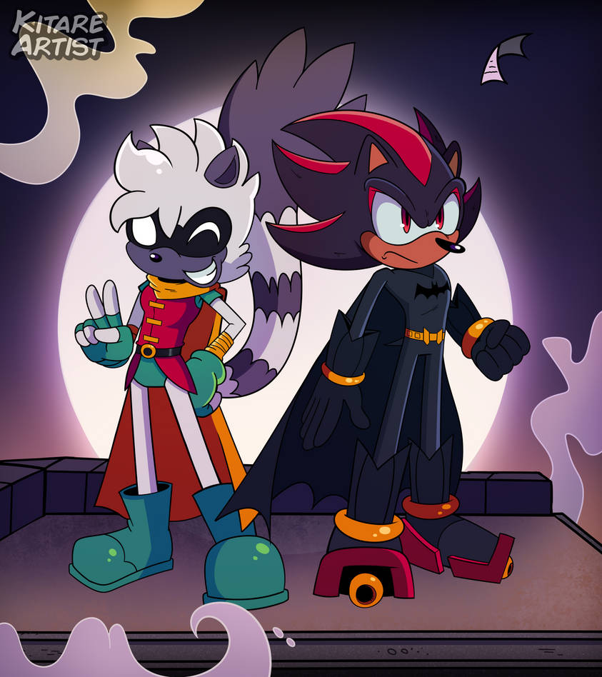 Shadow and Tangle as the Caped Crusaders by KitareHamakura on DeviantArt