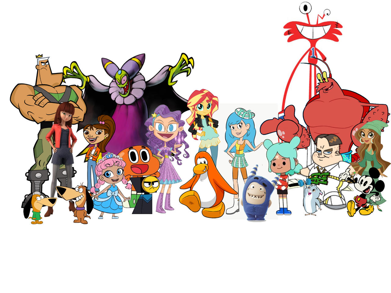 Cartoon Character Crossover Group Photo #1 by penguinartist1999 on  DeviantArt