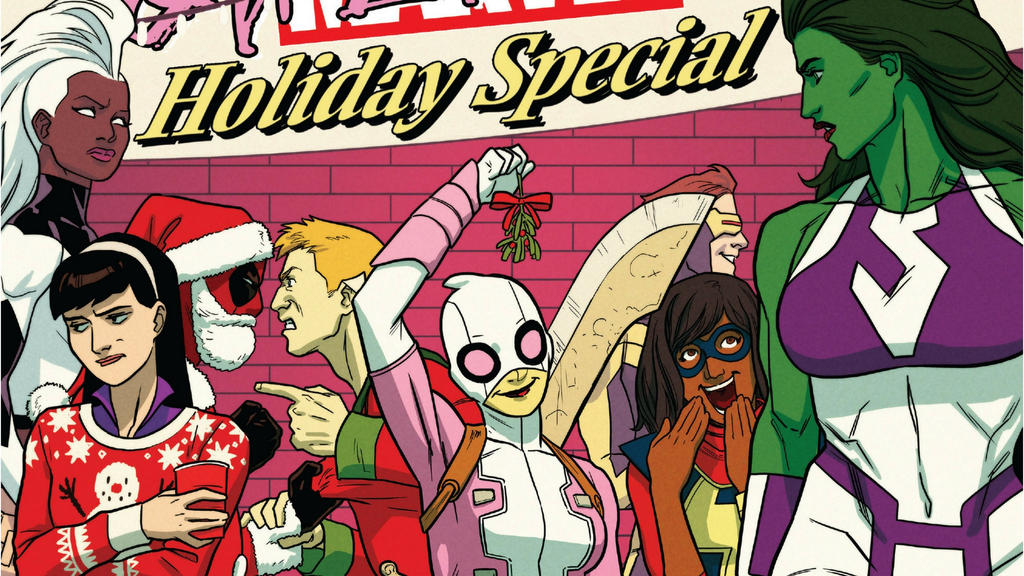 Marvel Comics Christmas Holiday Special Wallpaper by JMarvelhero on