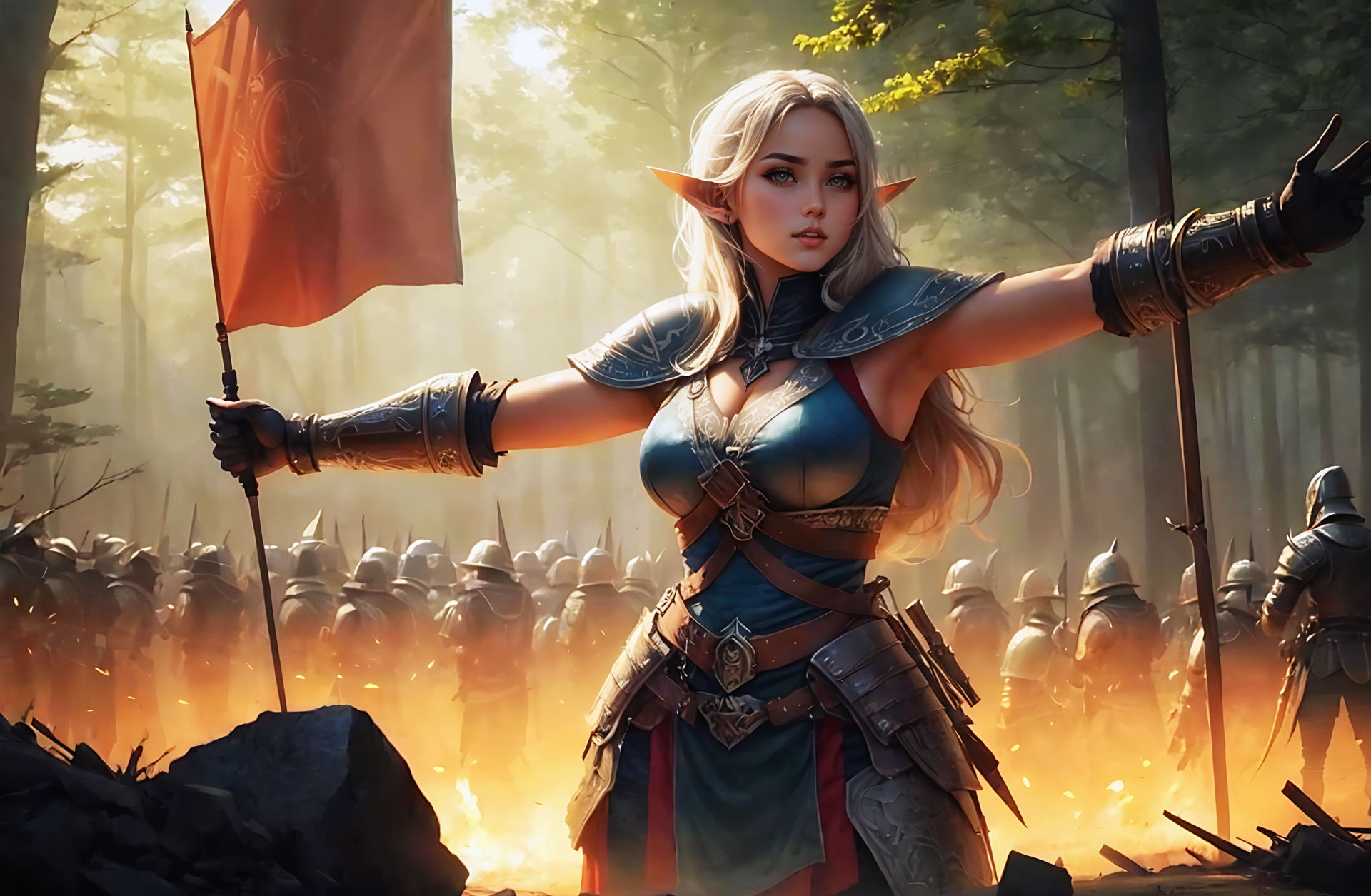 Elf Ranks elf-ranks (Flag Bearer) by HanyoAI on DeviantArt