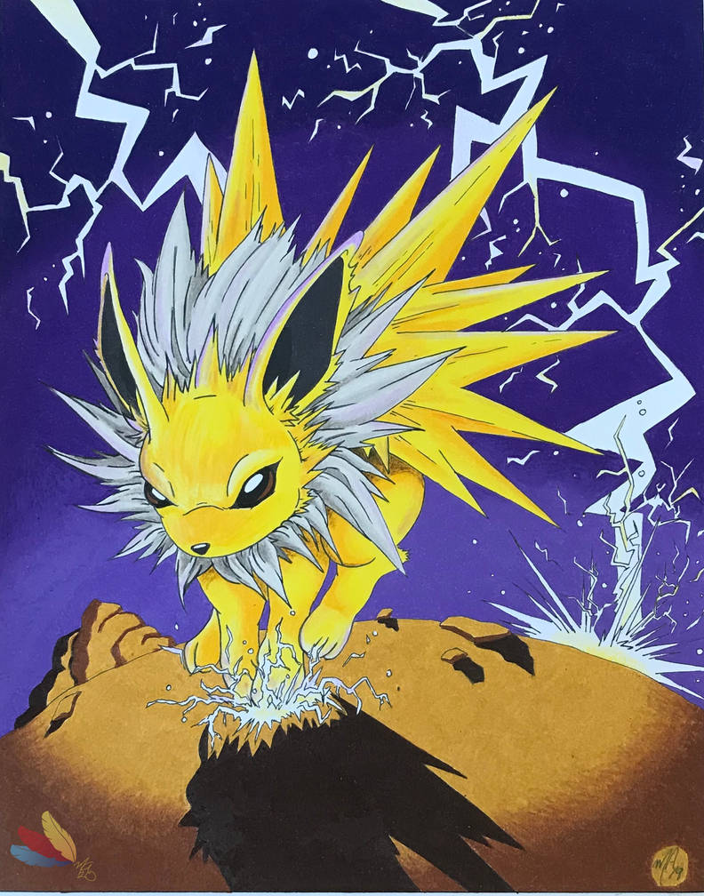 Jolteon Drawing by TheArtsyPuffin on DeviantArt