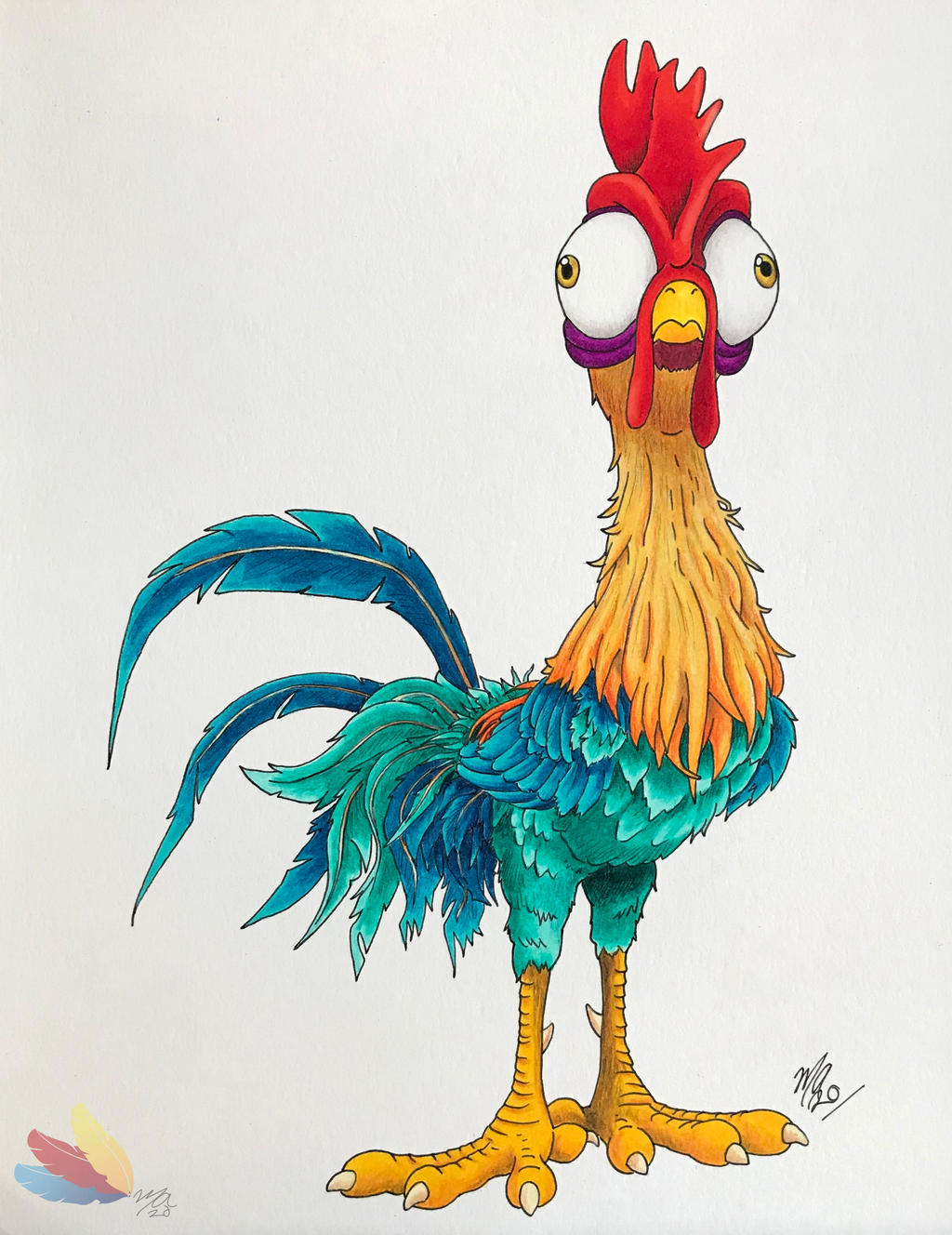 Heihei Drawing by TheArtsyPuffin on DeviantArt