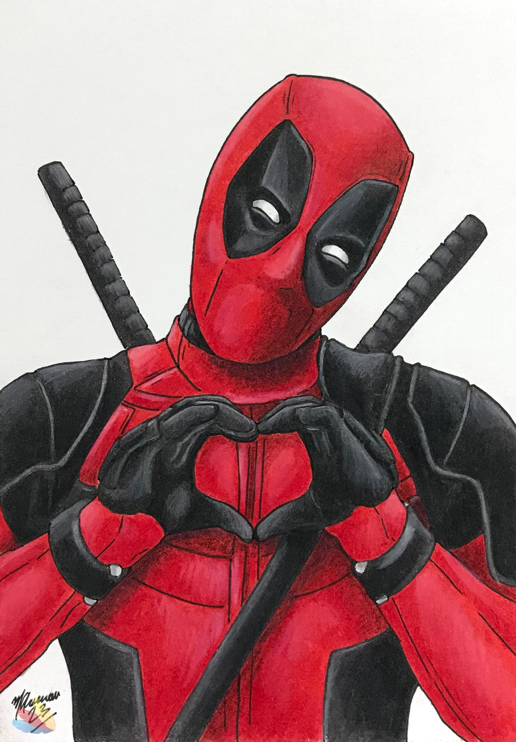 Marvel Deadpool Drawing by TheArtsyPuffin on DeviantArt