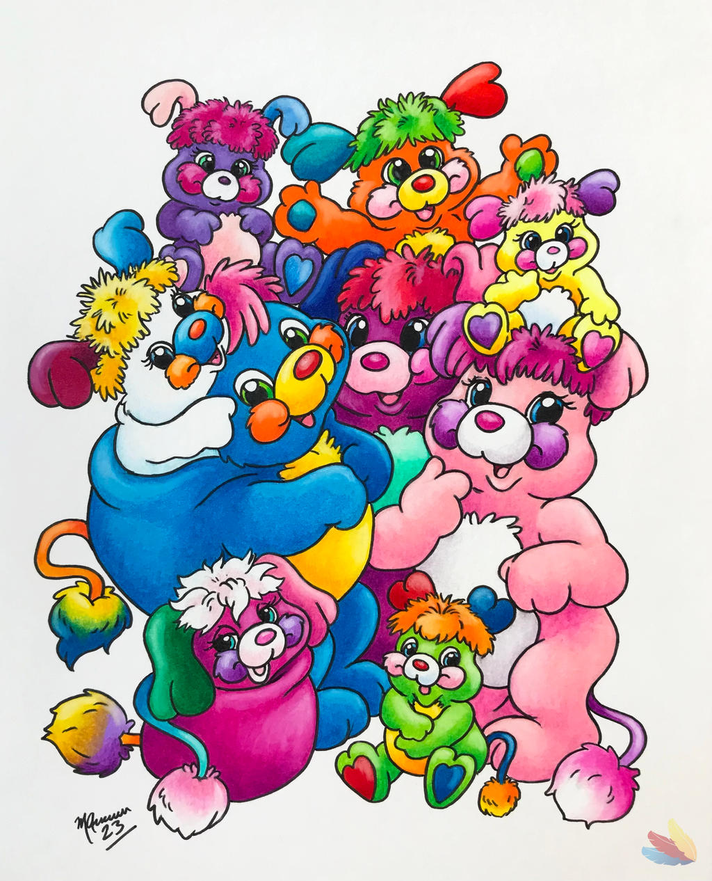 Popples Names Popples Group Drawing by TheArtsyPuffin on DeviantArt