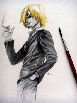 Incomplete Sanji - aquarel part 4