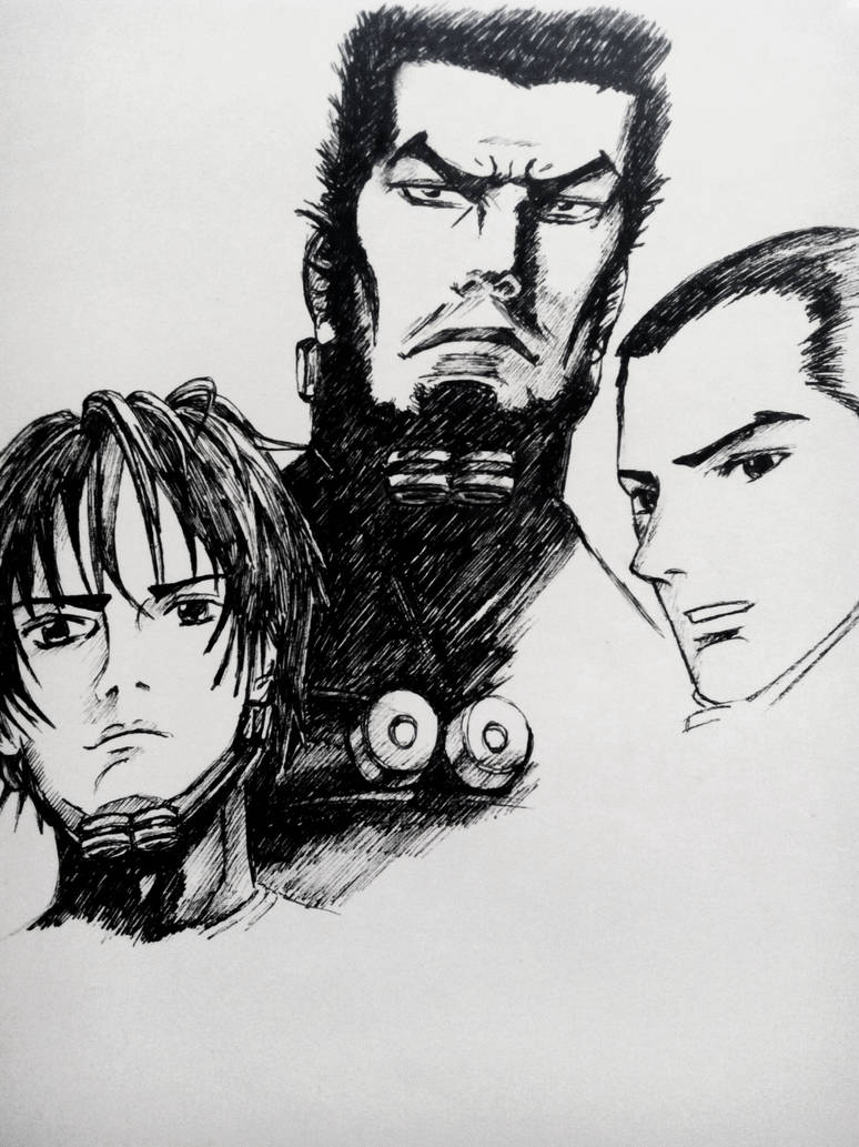 Muscle Rider Gantz artwork WIP - Kurono Muscle rider Kato p.2 by Musiriam on DeviantArt