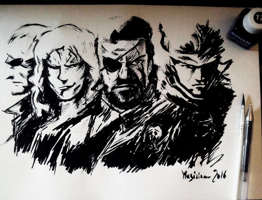 Yoji Shinkawa Ground Zeroes - Ink and ink pen