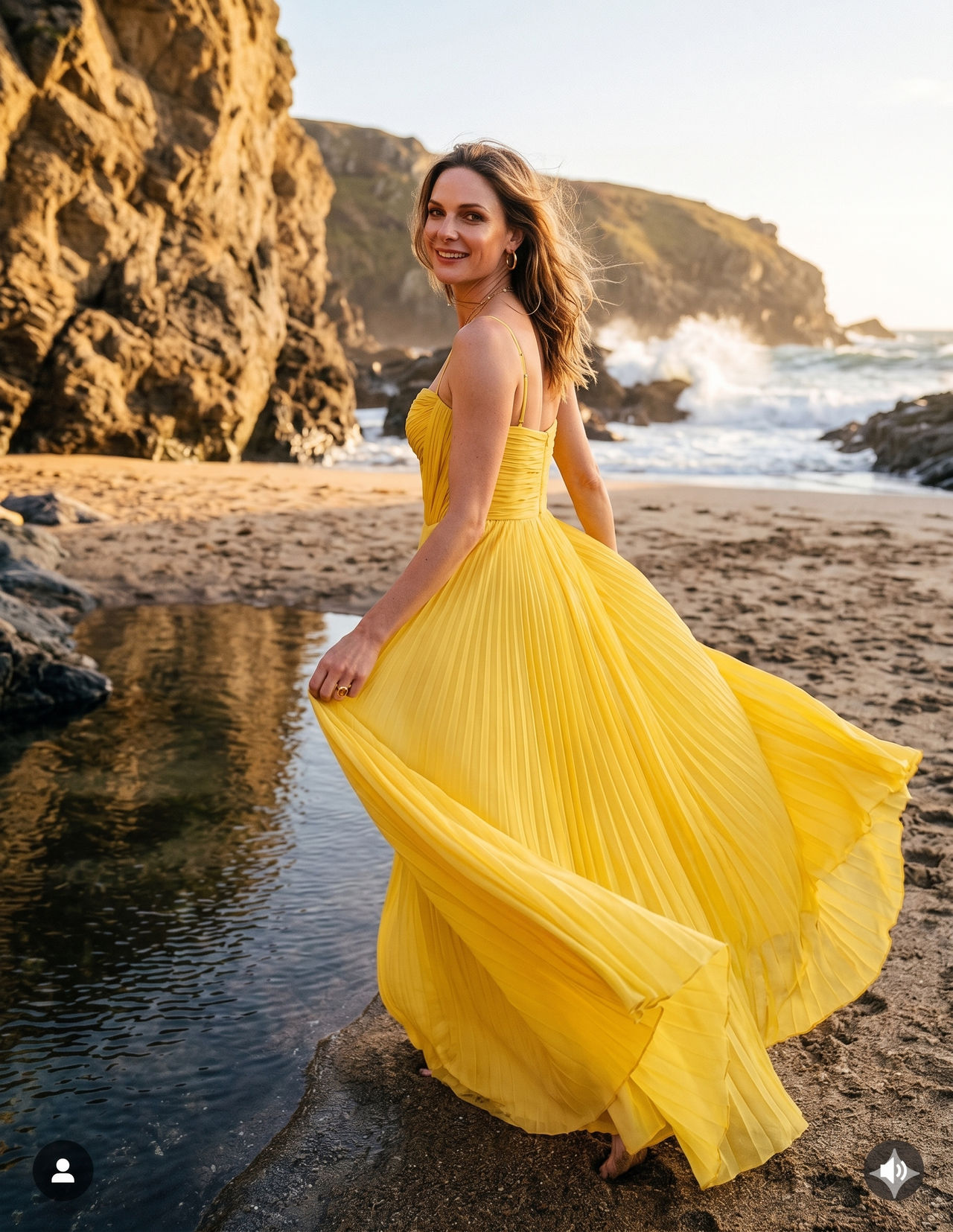 rebecca ferguson yellow dress Fan 's Gif on X Rebecca Ferguson As Ilsa With