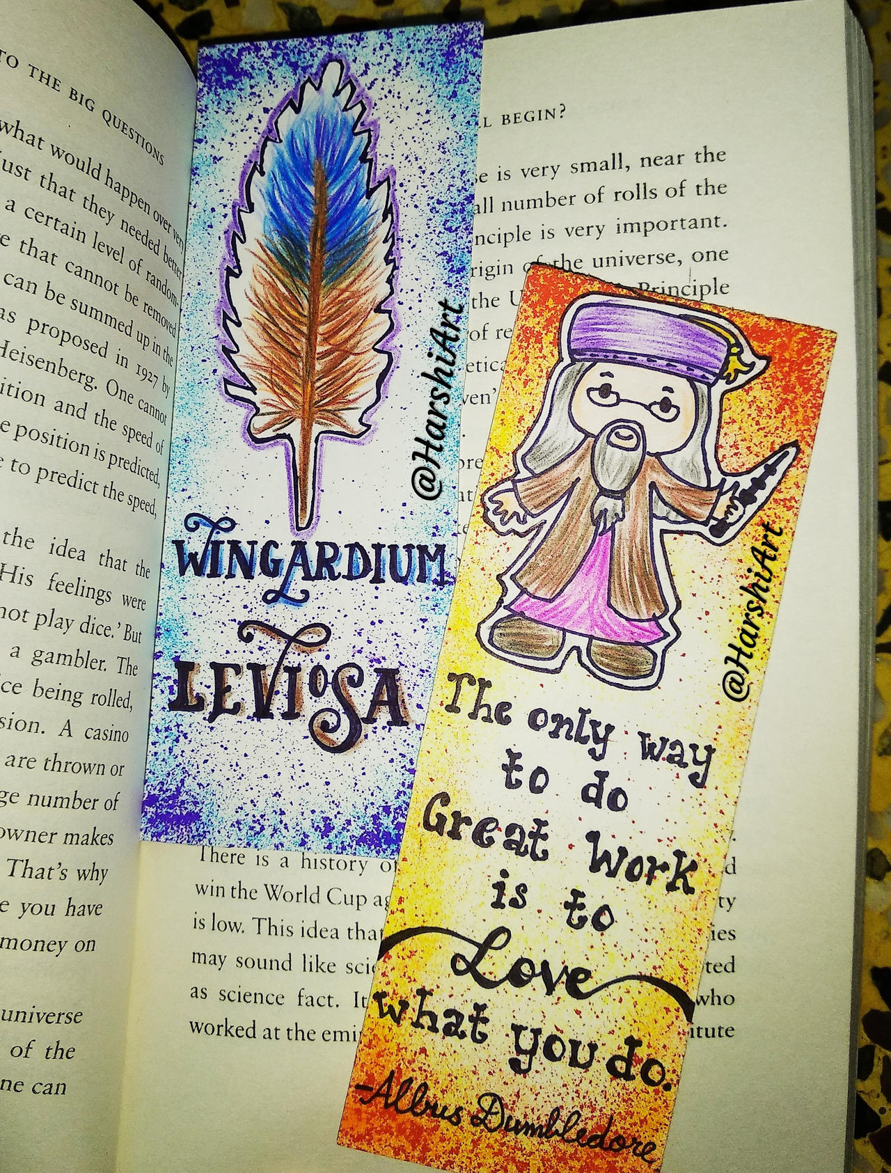 Harry Potter themed bookmarks by HarshiArt on DeviantArt