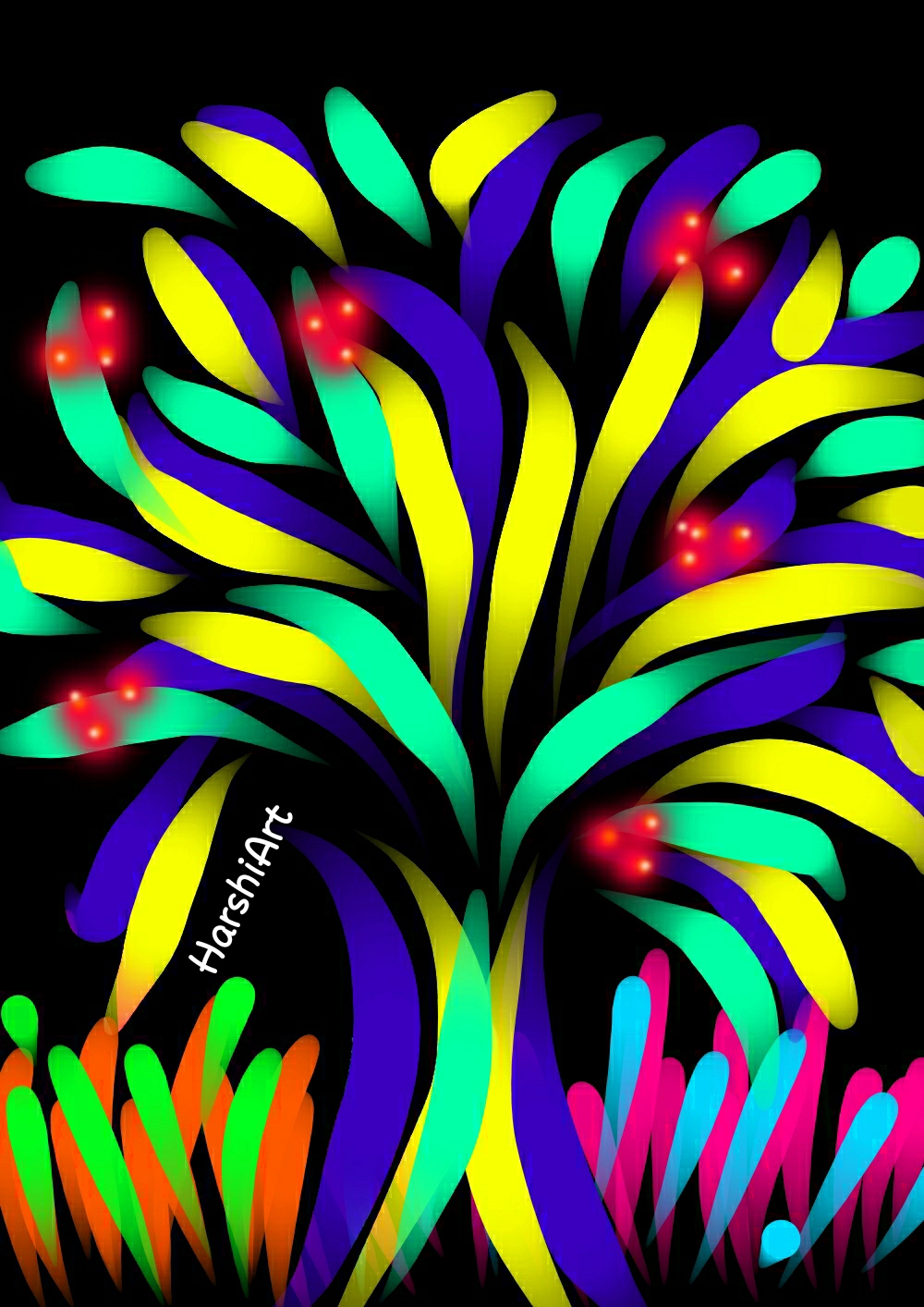 The Neon Tree by HarshiArt on DeviantArt