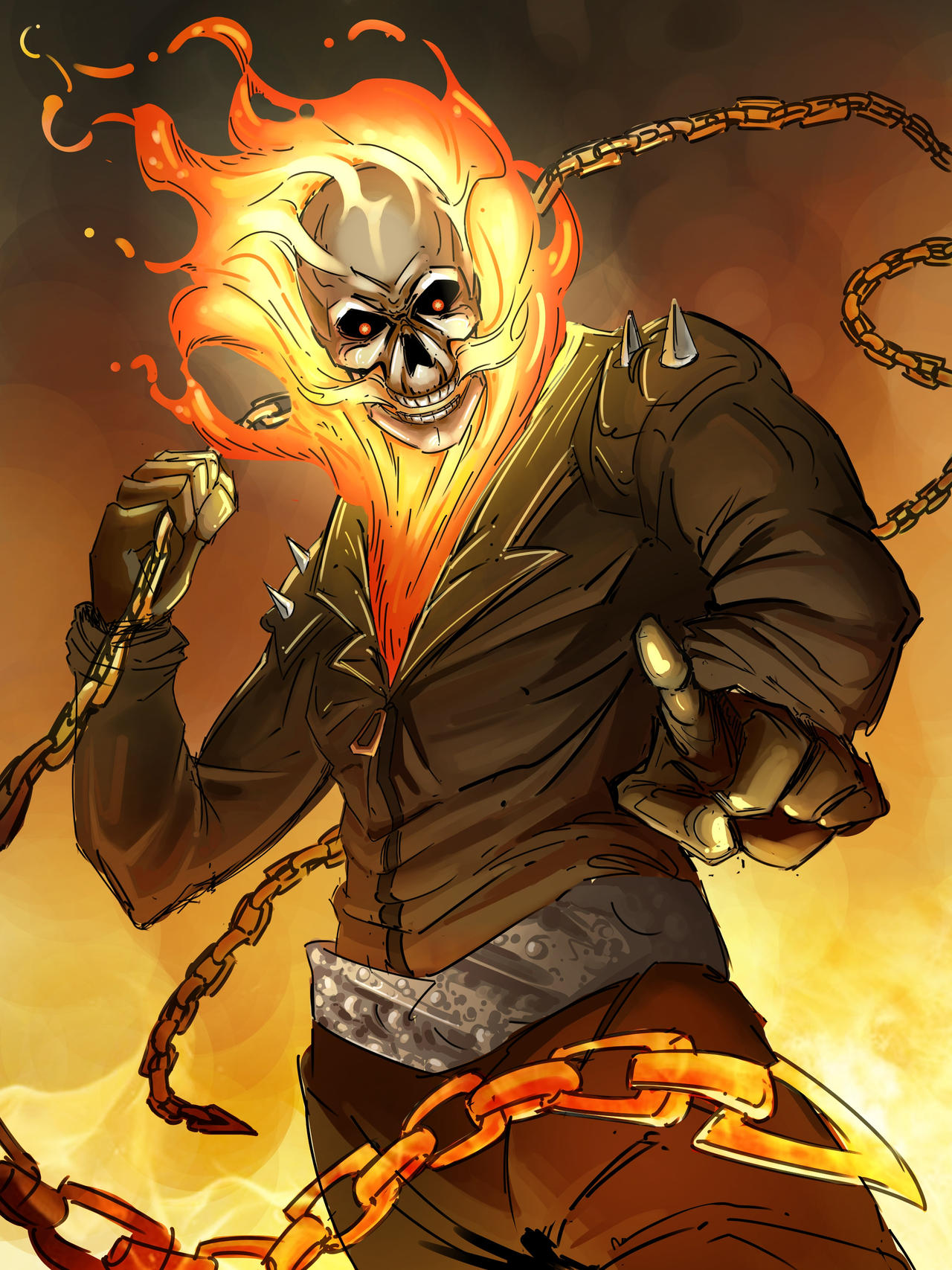Ghost Rider Drawing by MsrDaw on DeviantArt