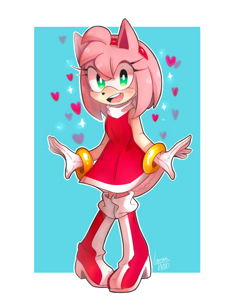 Redraw Amy Rose by cherrychart on DeviantArt