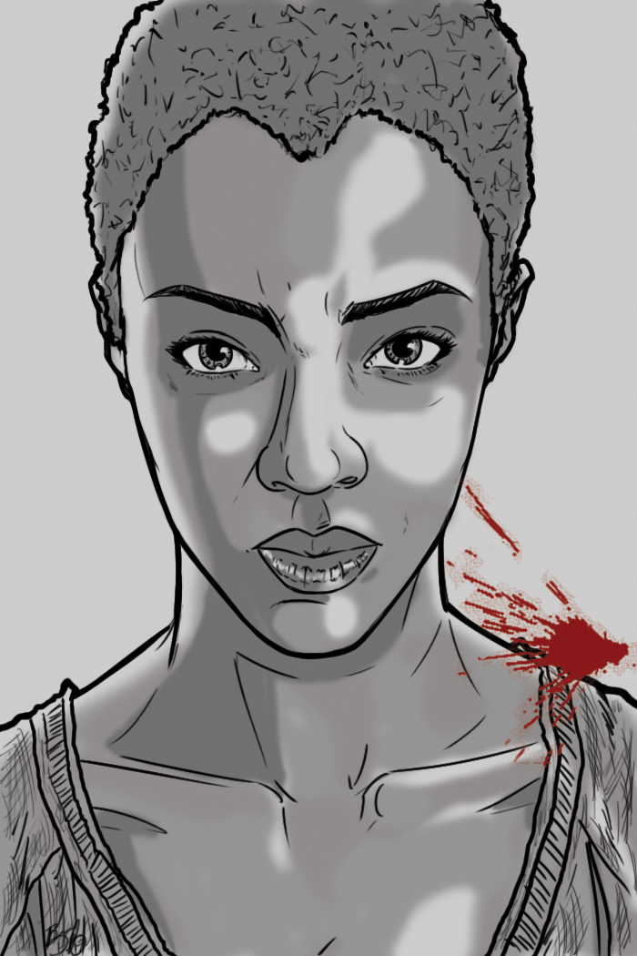 Walking Dead Sketch Card: Sasha