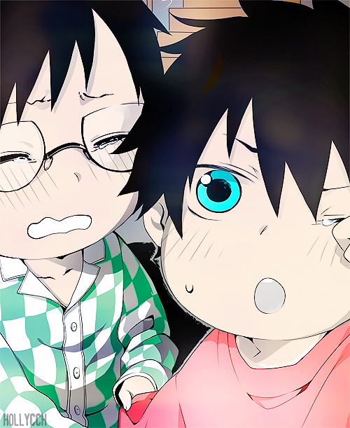 Baby Rin and Yukio colorize