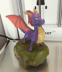 Spyro 3d printed and painted