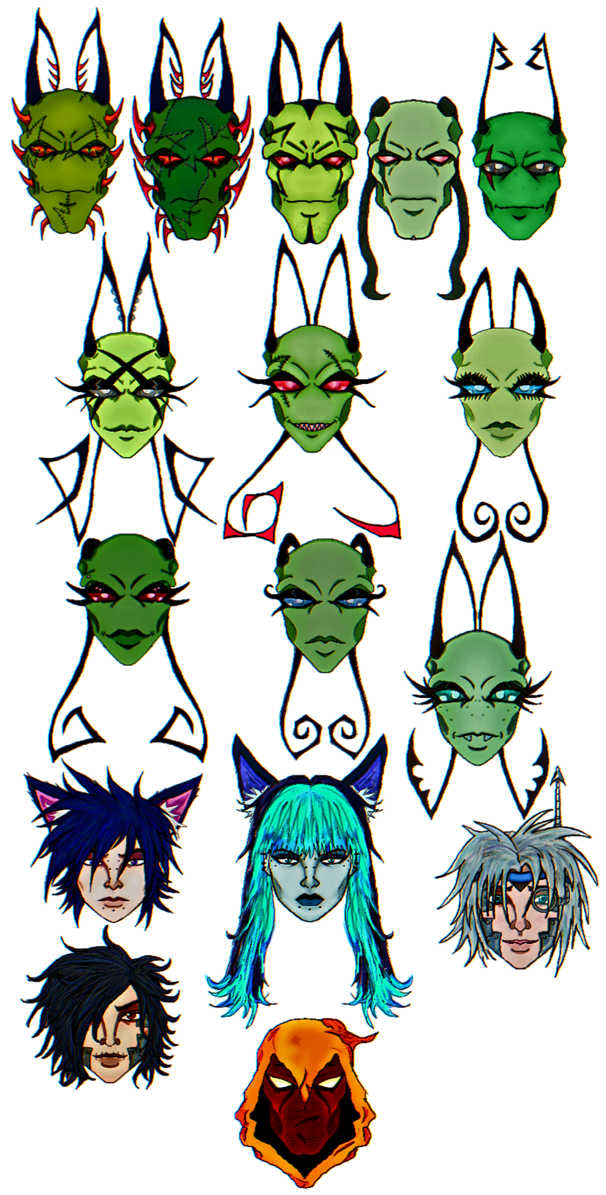 Irkens characters and others