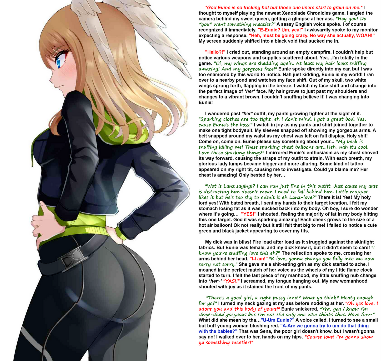 TG Caption: Me and Eunie (MTF TF) by goldenswat05 on DeviantArt