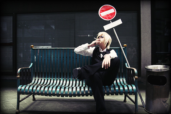 Cosplay Drrr - Shizuo 'n' sign