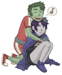 Beast Boy and Raven