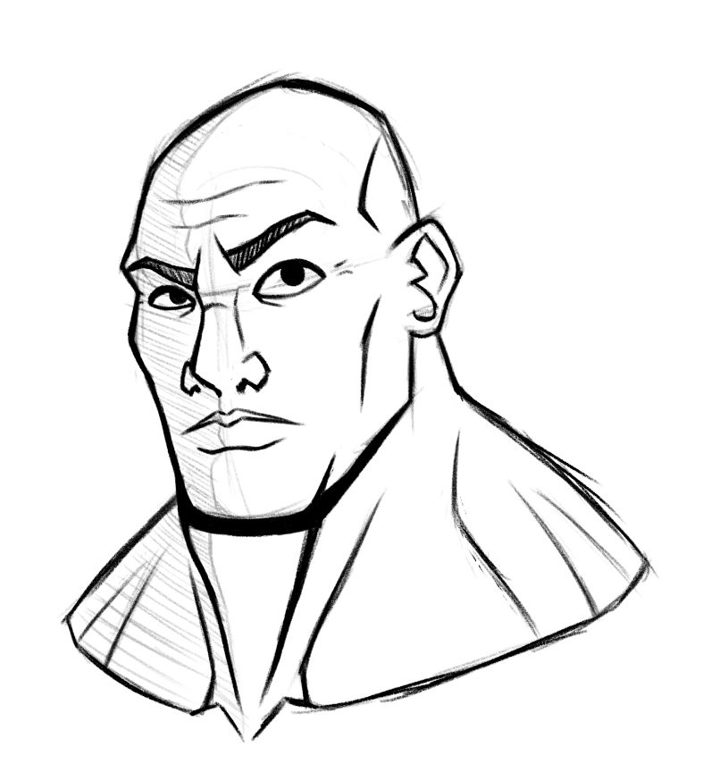 Dwayne Johnson sketch by Vineus-Vile on DeviantArt