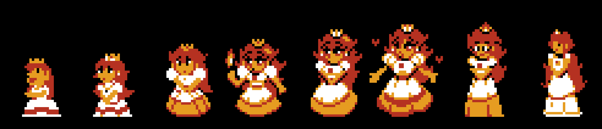 Princess Sprite Peach Redrawn Sprite Pixel Art by RamzaNeko on DeviantArt