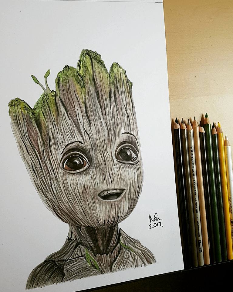 Baby Groot By Nicholamccallart On Deviantart Baby Groot By Nicholamccallart On Deviantart