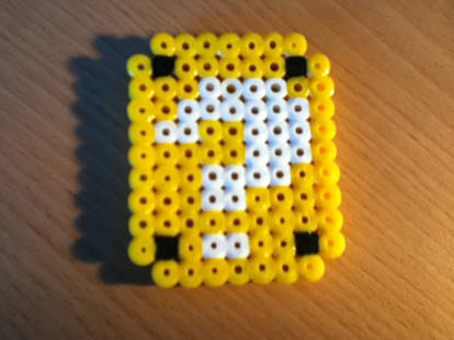 Lucky block minecraft/Mario  Perler beads, Hama beads, Minecraft