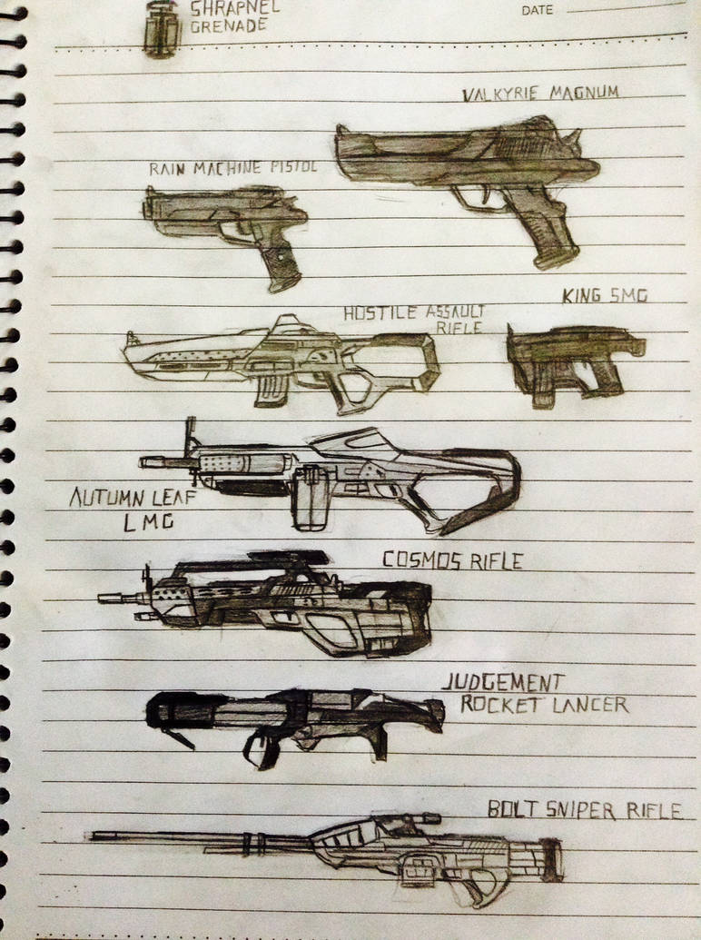 Legion Weapons part 1 by UnitInfinity on DeviantArt